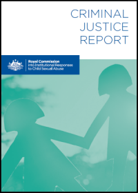 Criminal Justice Report Cover