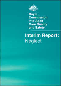 Cover page of the Aged Care Royal Commission Interim Report