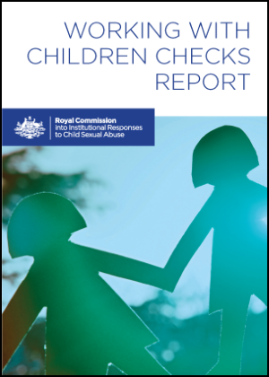 CARC Working with Children Report Cover