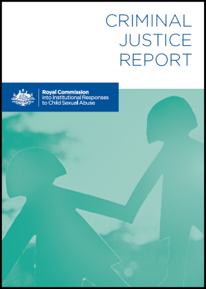 Criminal Justice Report Cover
