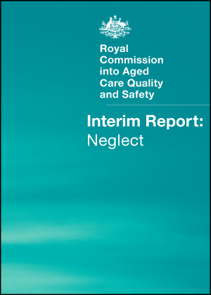 Cover page of the Aged Care Royal Commission Interim Report
