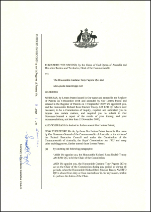 Letters patent cover image